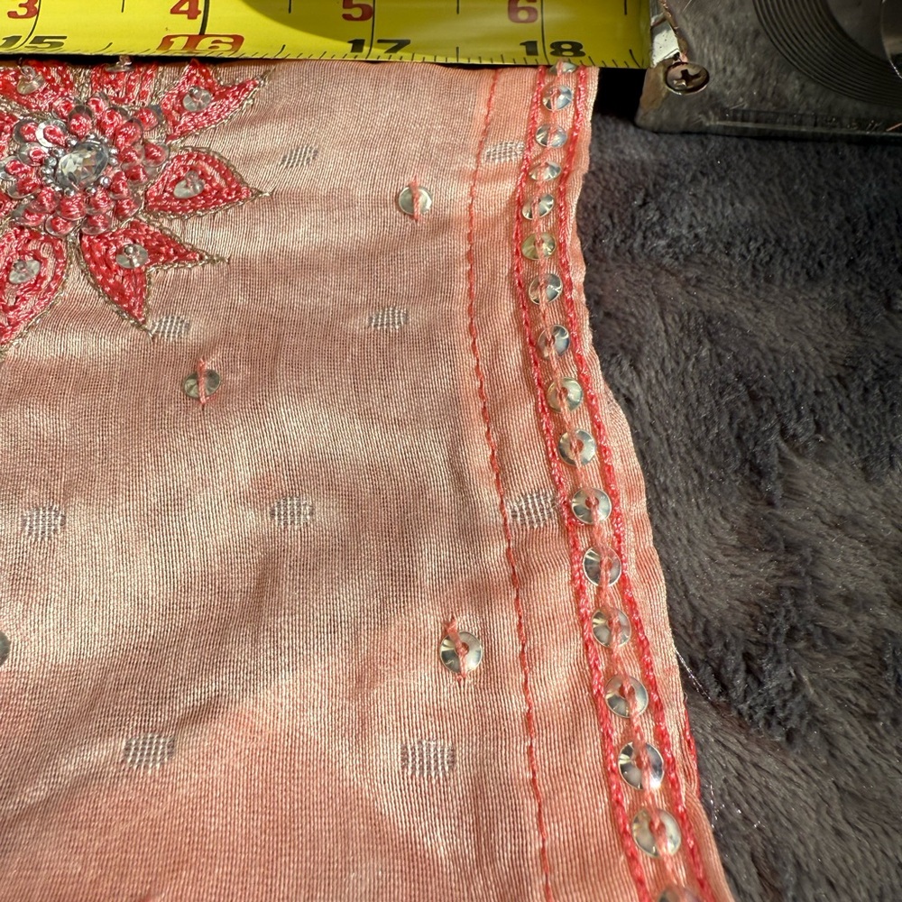 Pakistani/indian Pink embroidered Sequined dress . Hand made - Picture 7 of 16